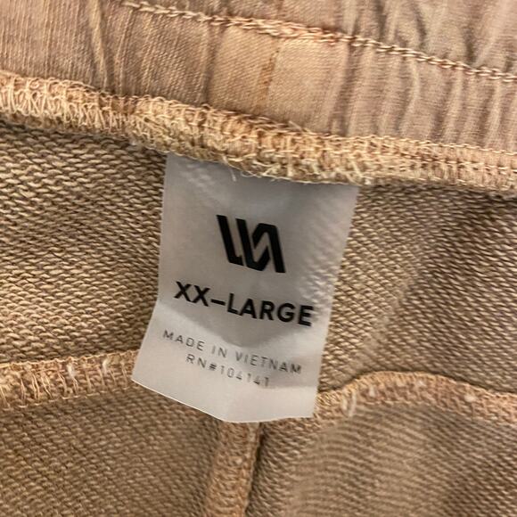 VRST Toasted Coconut Brown 7" Washed Twill Terry Short Cotton Mens Size 2XL - Picture 8 of 10